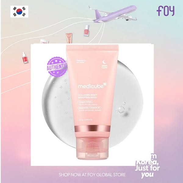 Medicube collagen night mask wrapping peel off 2.53oz (75 ml)