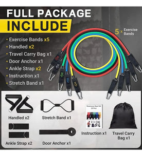 Resistance Bands Set for Heavy Workout (premium product for premium people)